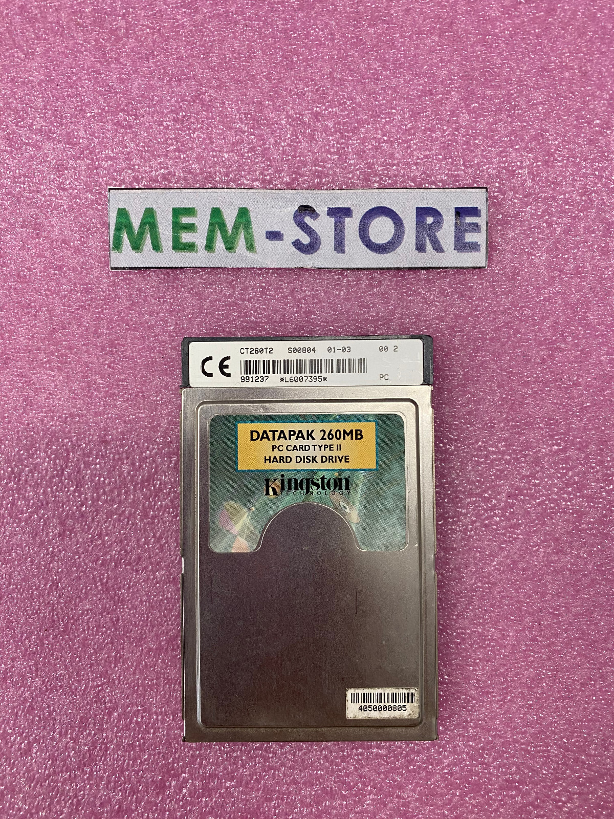 Datapak 260MB PC Card type II hard disk drive DP-PCM2/260 Rare