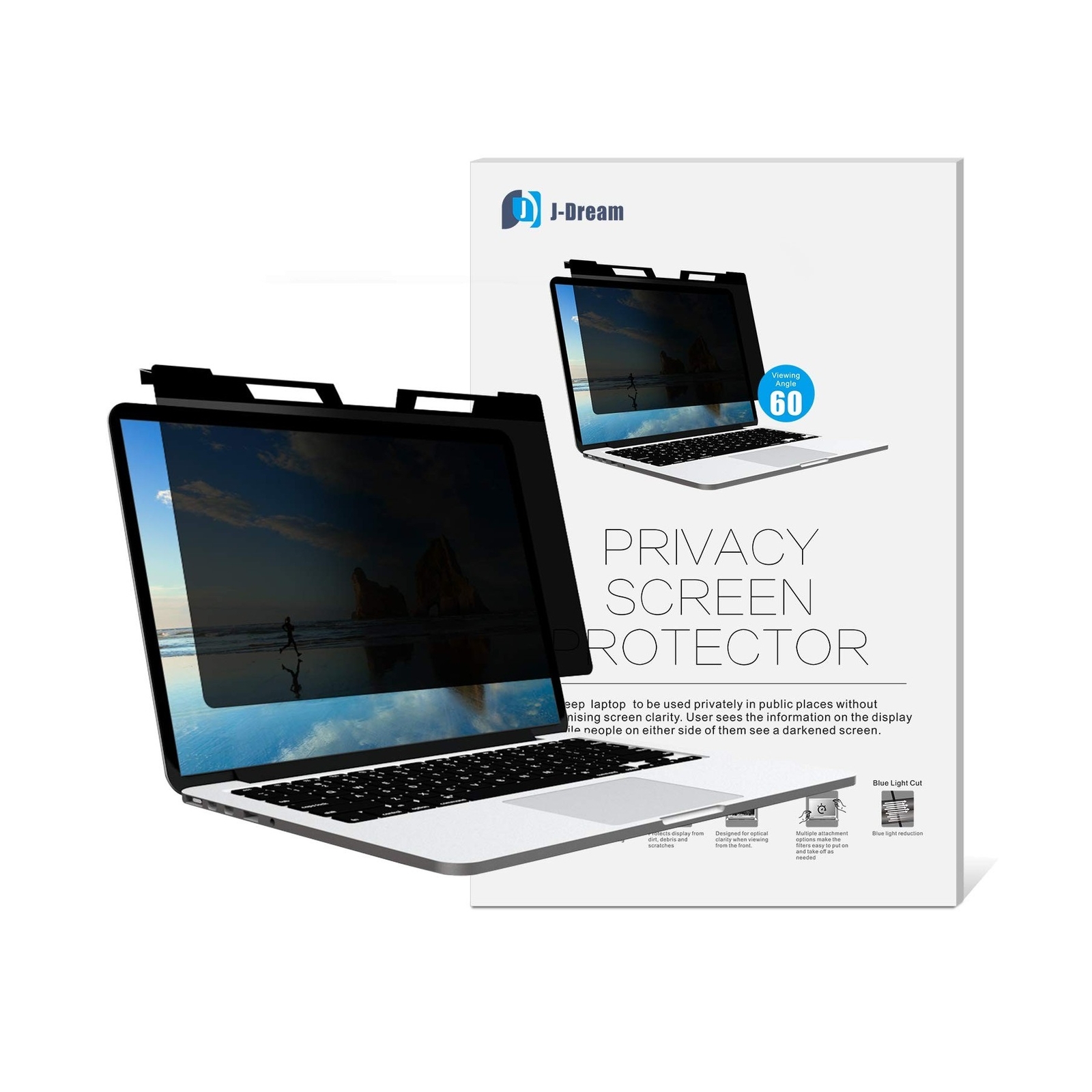 Hanging 15.6 Inch Privacy Screen for Widescreen Laptop (16:9 Aspect Ratio)