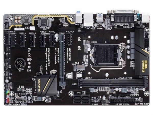 GIGABYTE GA-H110-D3A Rev 1.0 LGA 1151 Intel H110 ATX MB USB 3.1 SATA 6G Mint