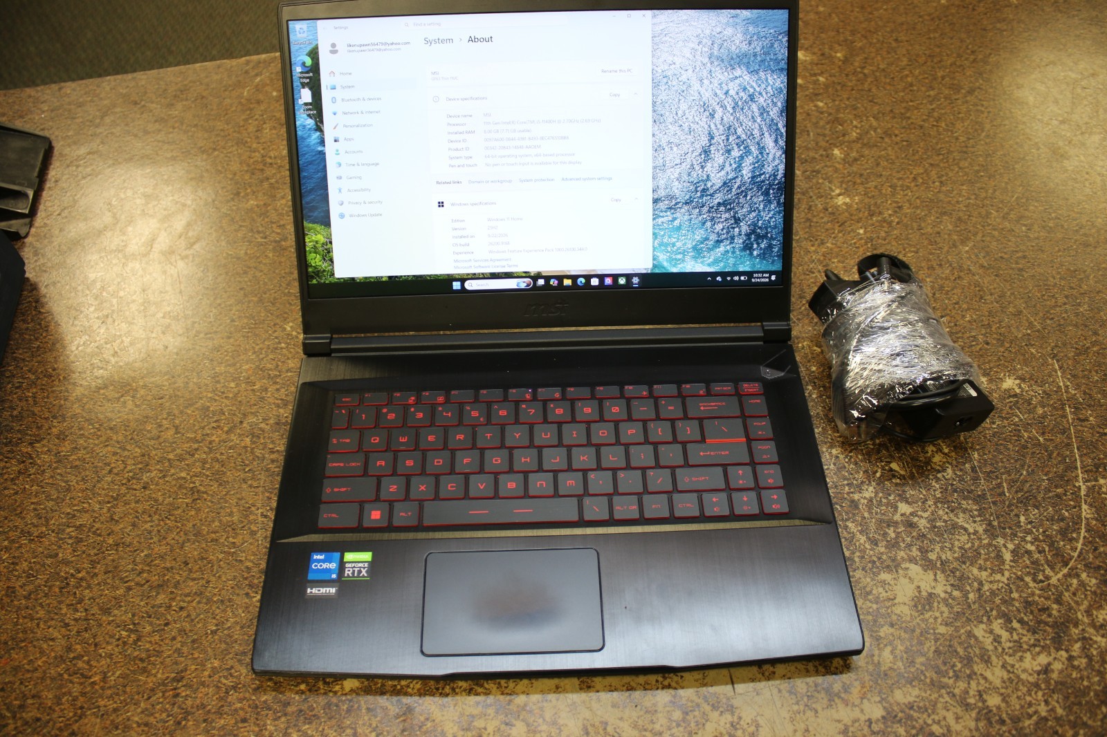MSI Thin GF63 11UC 15.6" i5-11400H 2.7GHz 16GB RAM 452GB SSD