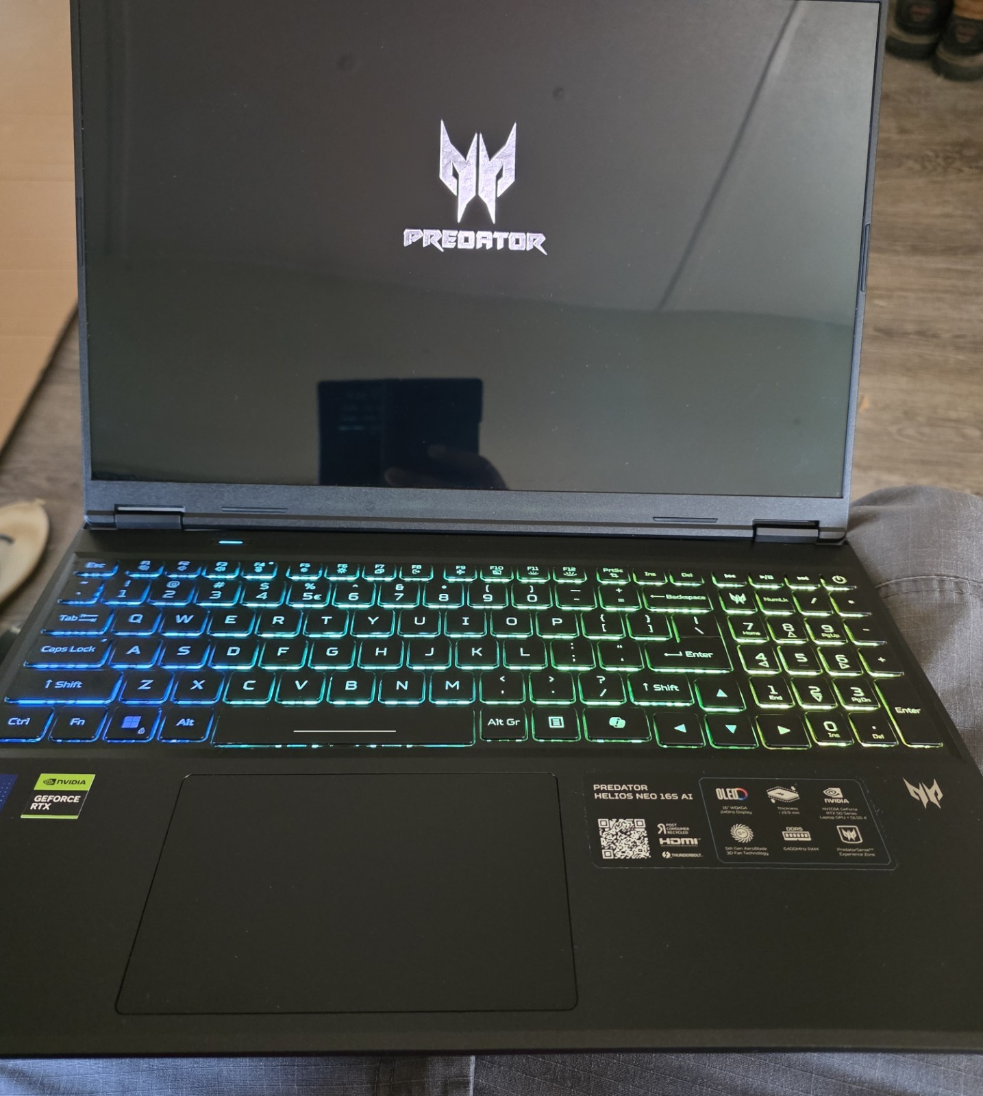 Acer Predator Helios Neo 16S AI Gaming Laptop 16" OLED 240Hz  RTX 5070 Ti 64GB
