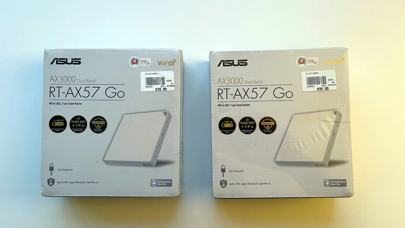 *TWO* ASUS RT-AX57 AX3000 Dual-Band Wi-Fi 6 Routers