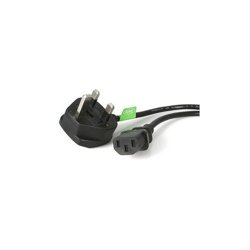 Startech PXT101UK 6FT UK COMPUTER POWER CORD BS 1363 TO C13 AC MONITOR POWER CAB