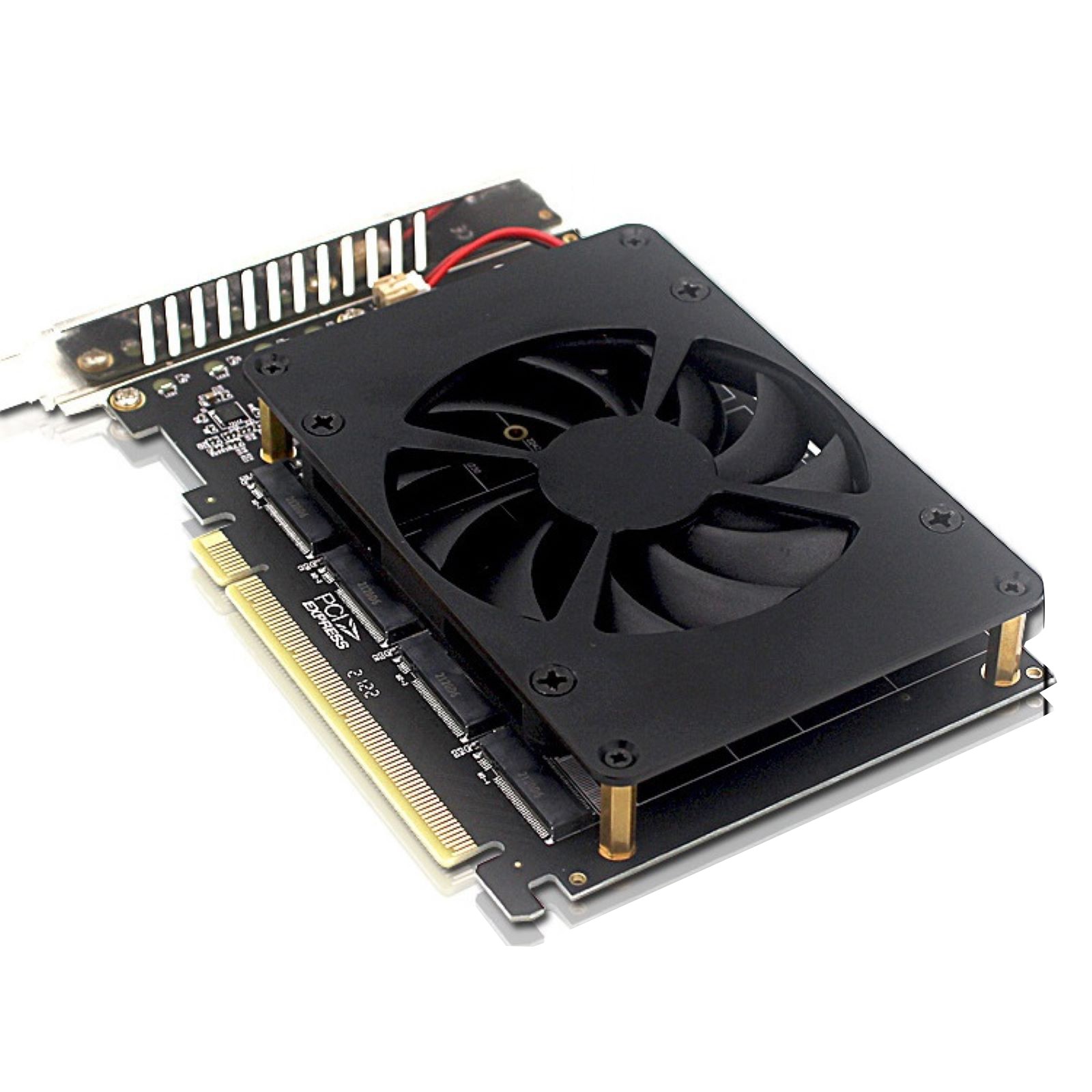 High-performance 4-Disk Soft RAID Adapter Card PCIE 3.0/4.0 4*32Gbps NVME M.2