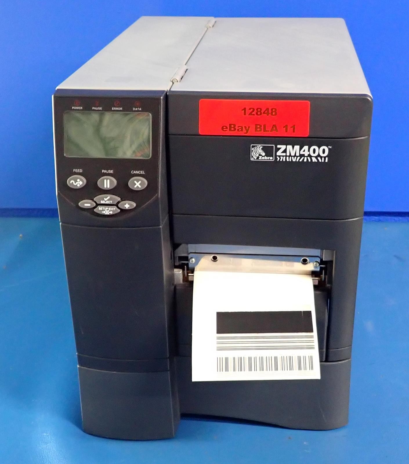 ZEBRA ZM400 Thermal Label Printer  | 361,080" Total Use | ZM400-3001-0000T