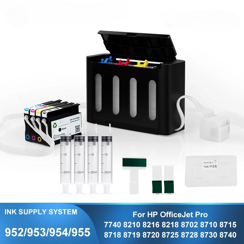 952-955 CISS Continuous Ink Supply System For HP 7740 8210 8710 8720 8730 8740