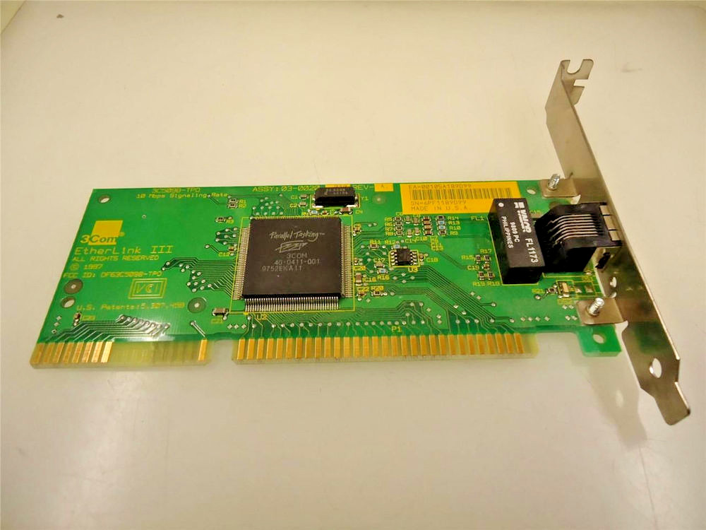 New 3COM 3C509BTPO 10BASET NETWORK CARD 3C509B-TPO-  