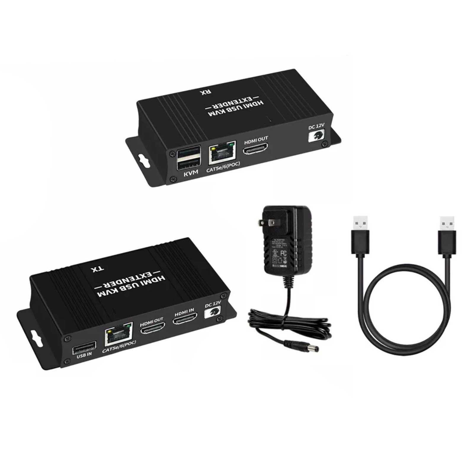 HDMI KVM Extender with USB KVM Control RJ45 60m over cat5e/6  Mouse Keyboard