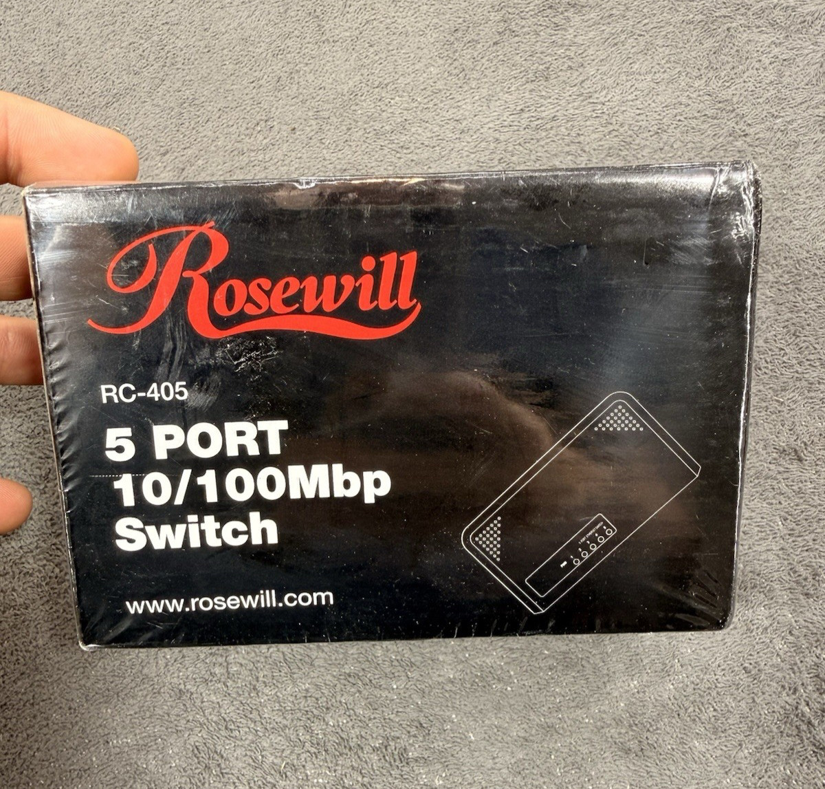 Rosewill RC-405 5-Port 10/100 Fast Ethernet Network Switch New Sealed. Computer