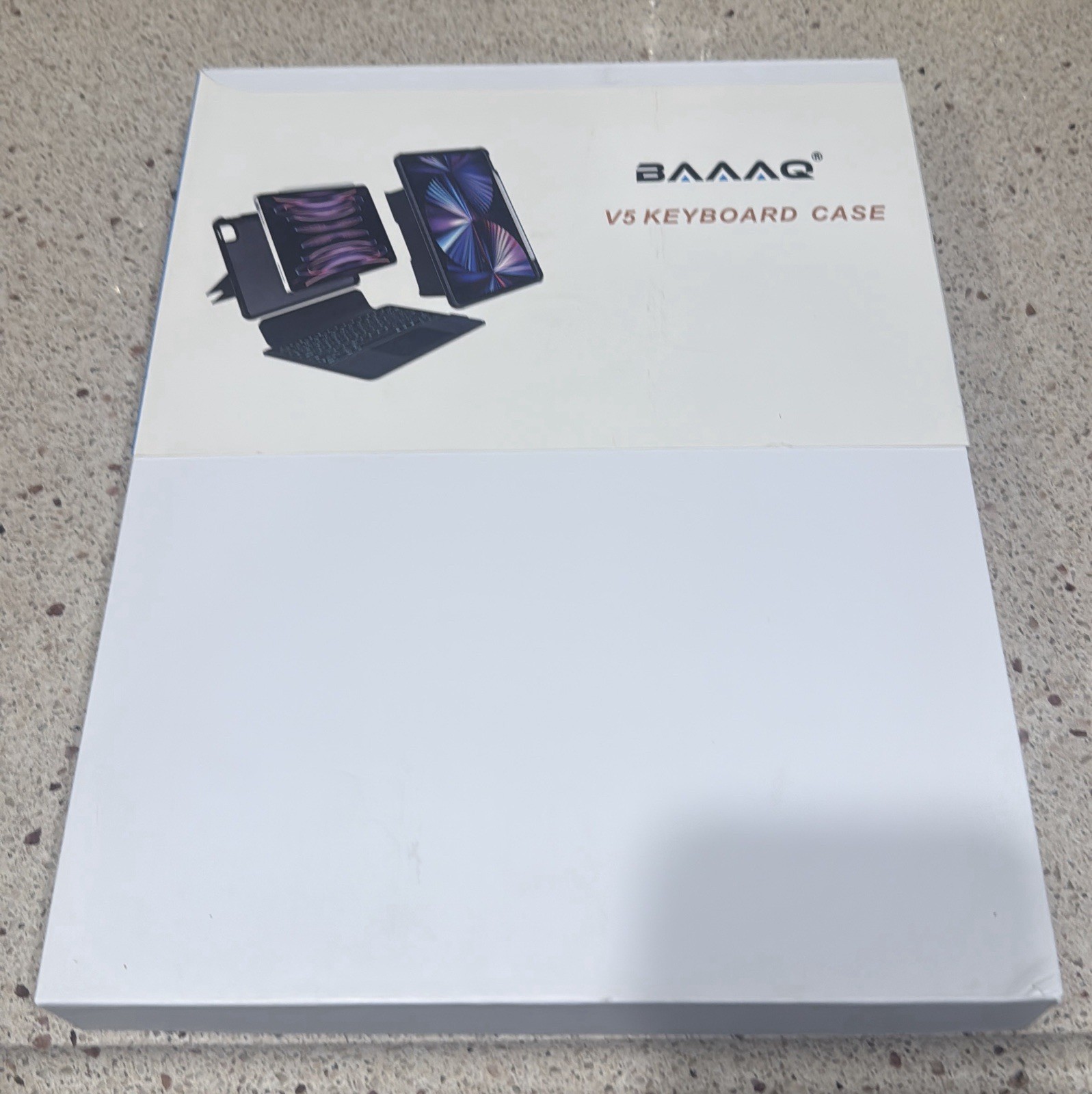 BAAAQ V5 Ipad 12.9 Keyboard Case. Bluetooth Connectable, backlit, trackpad