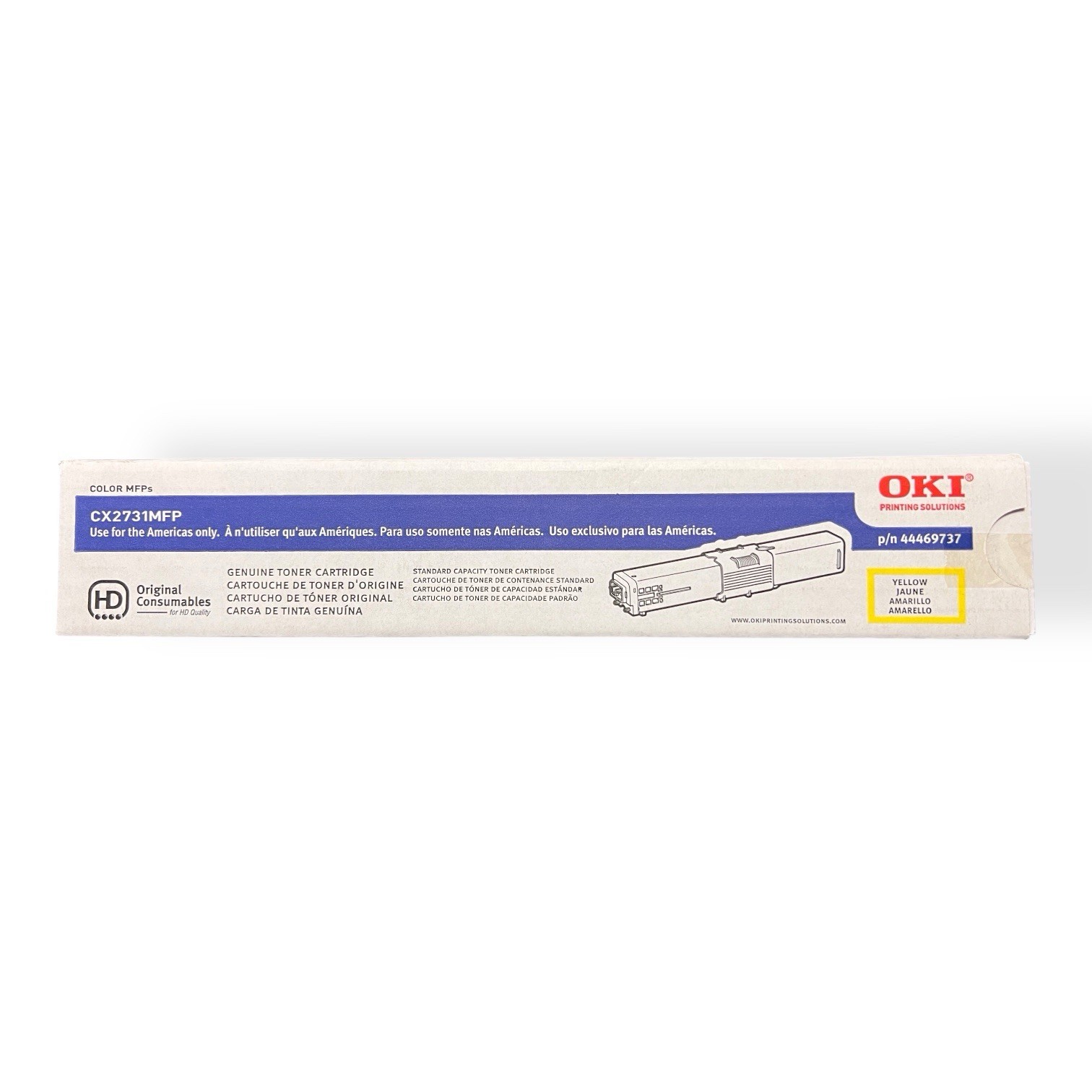 Genuine Okidata OKI Ink Toner Cartridge Yellow Laser Printer