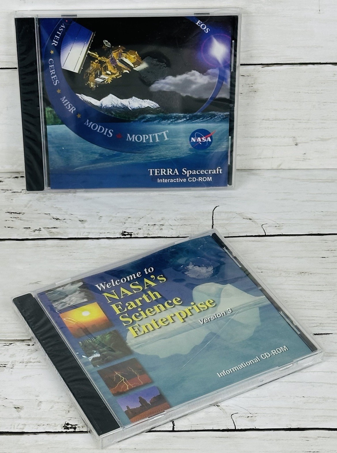 TWO (2) NASA Windows/MAC CD-ROMs Terra Project and Earth Science Enterprise NEW
