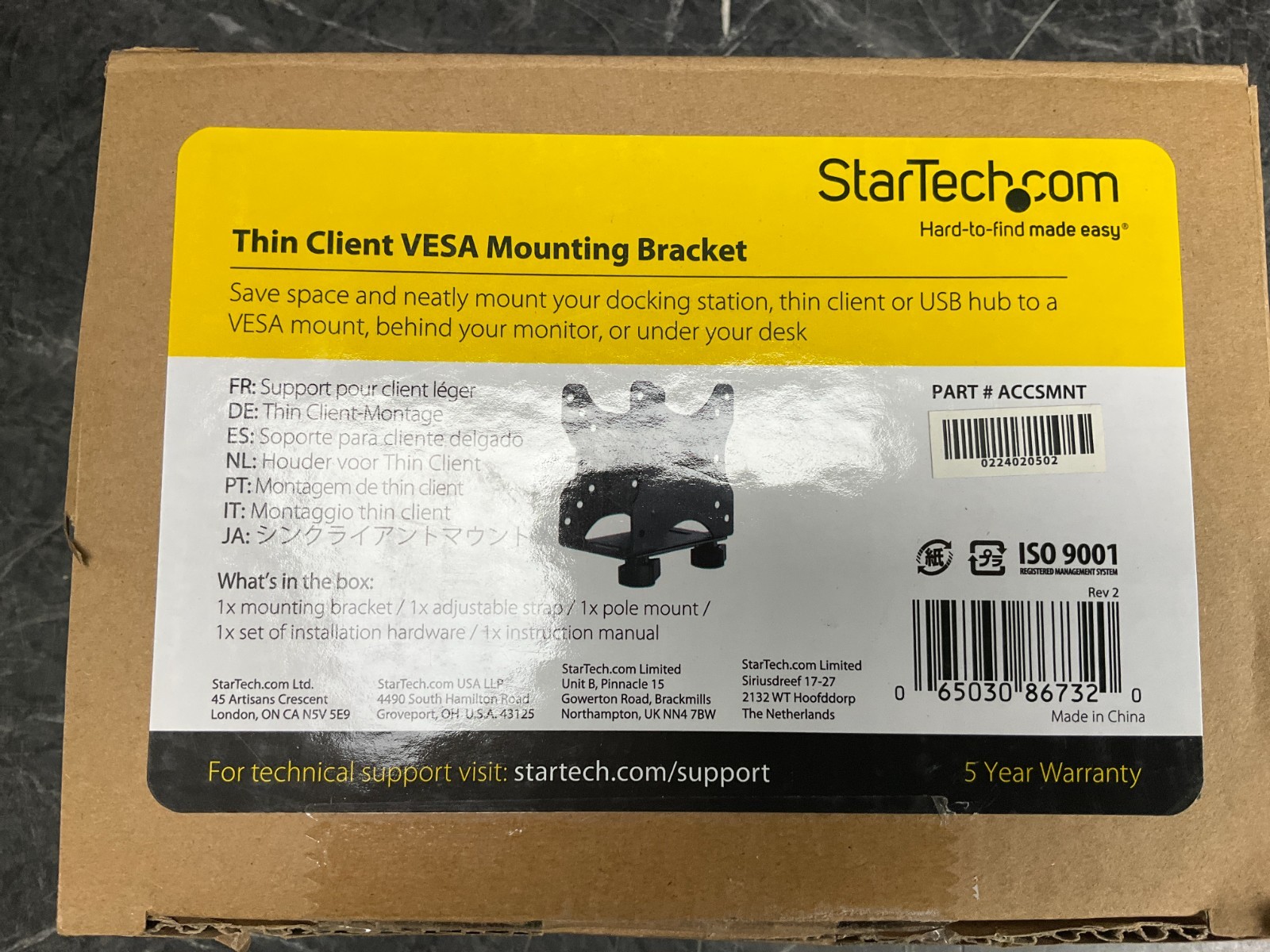 StarTech Thin Client VESA Mounting Bracket ACCSMNT ✅ ❤️️ ✅ ❤️ BRAND NEW
