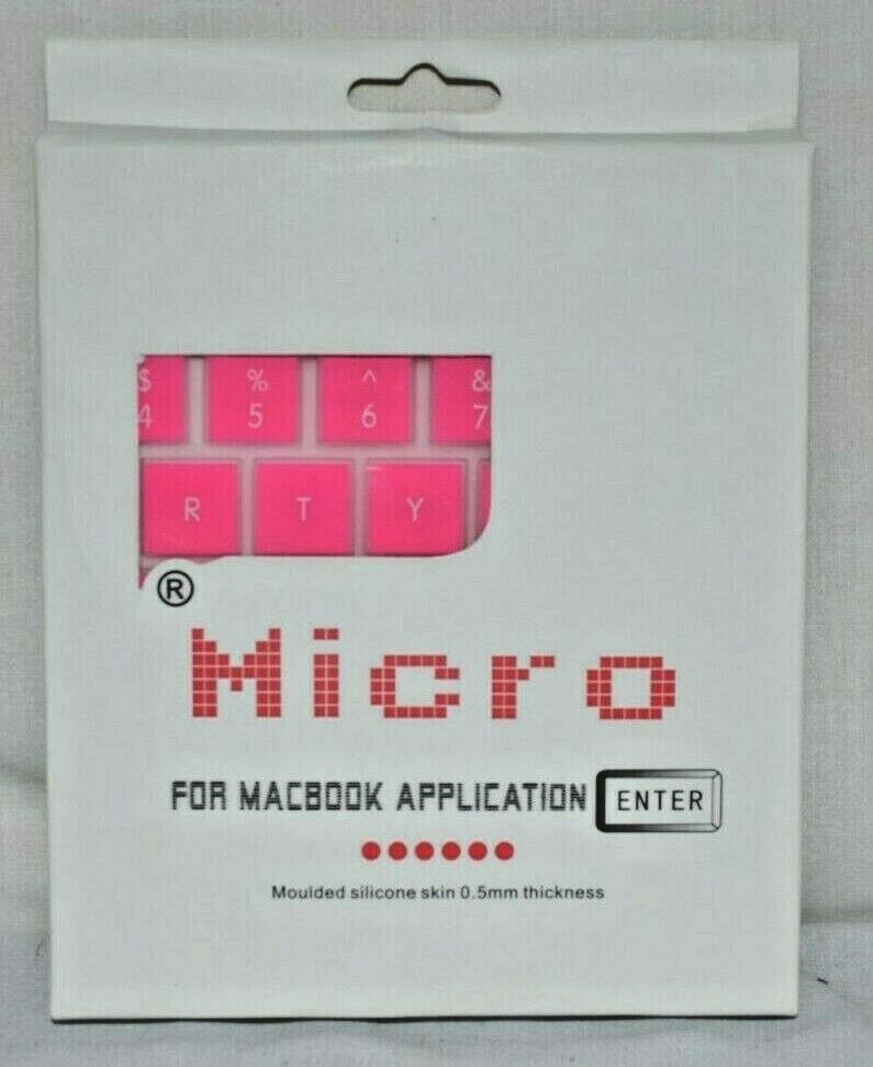Keyboard Cover Skin for MacBook Micro Application Moulded Silicon Skin (Pink)