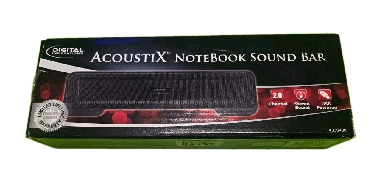 Digital Innovations AcoustiX Notebook Sound Bar (Model 4330400)