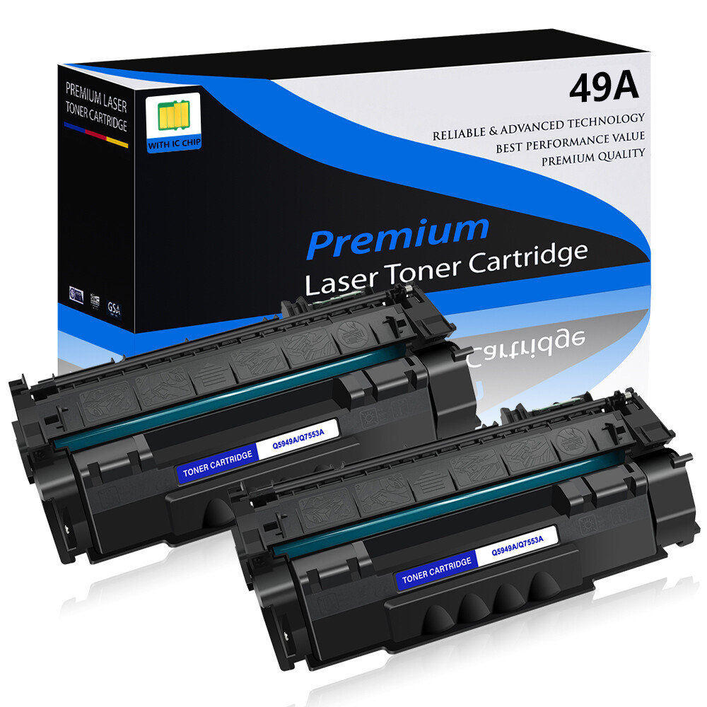 2PK Q5949A 49A Toner Cartridge For HP LaserJet 1160 1160LE 1320 1320N 1320T 3390