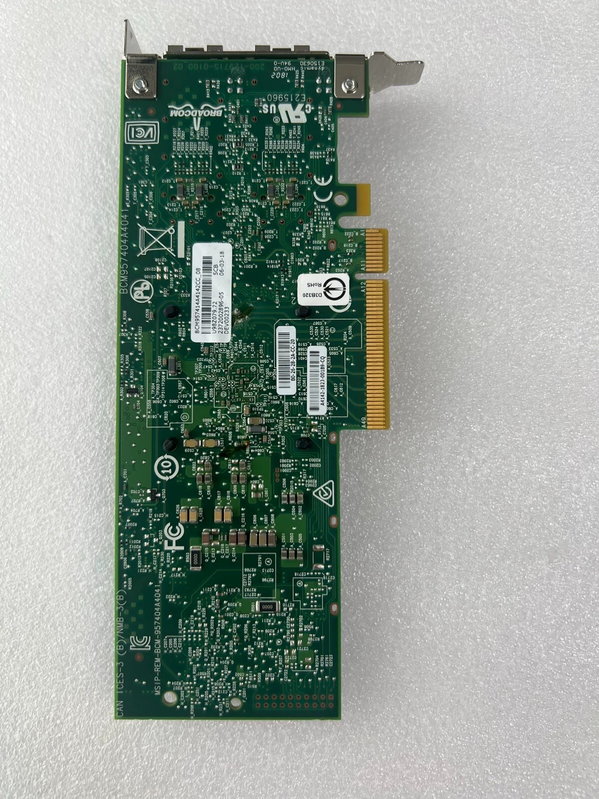 BCM9574144A4142CC Dual Port 25GB Network Card Broadcom 957414