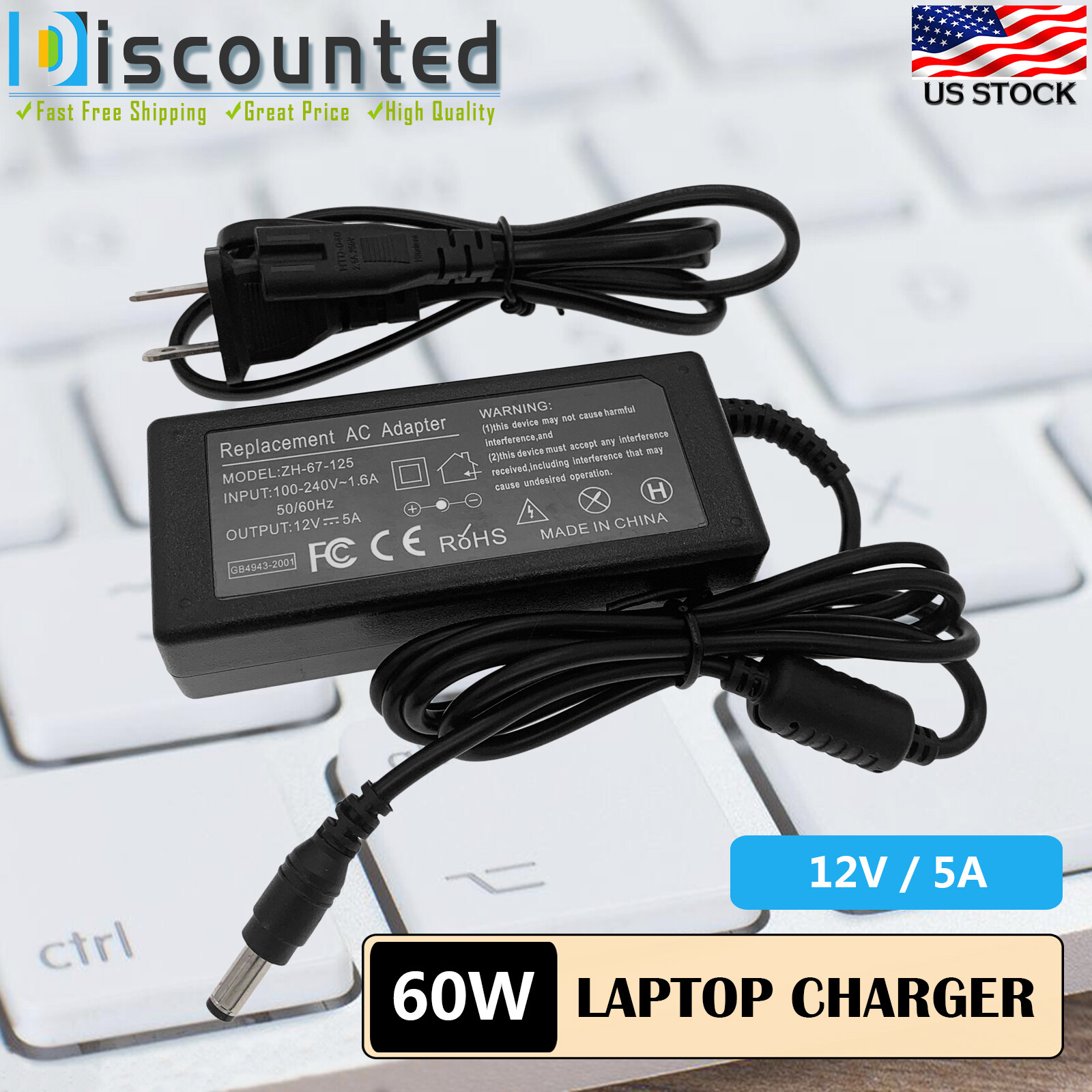 AC Adapter Power  For Zebra Technologies ZQ510 ZQ500 ZQ520 QLN320 Mobile Printer