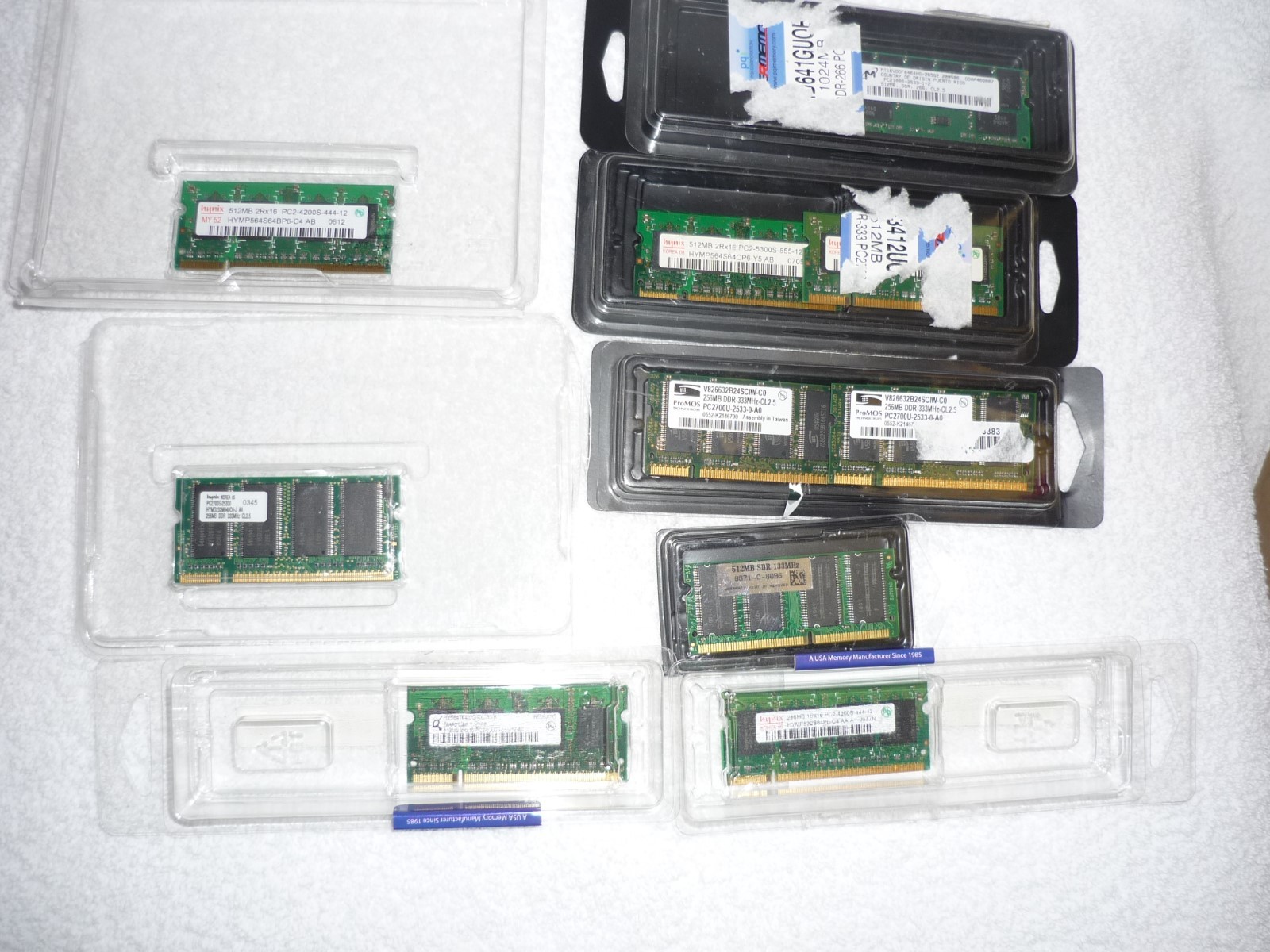 Lot of 10 Internal Laptop Memory RAMS Variated Collectable Item Excellent W C