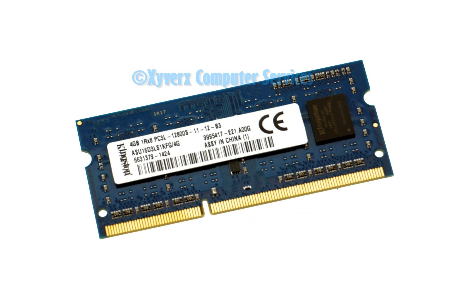 ASU16D3LS1KFG-4G OEM KINGSTON MEMORY LAPTOP 4GB 1RX8 PC3L-12800S-11-12-B3(CA611)