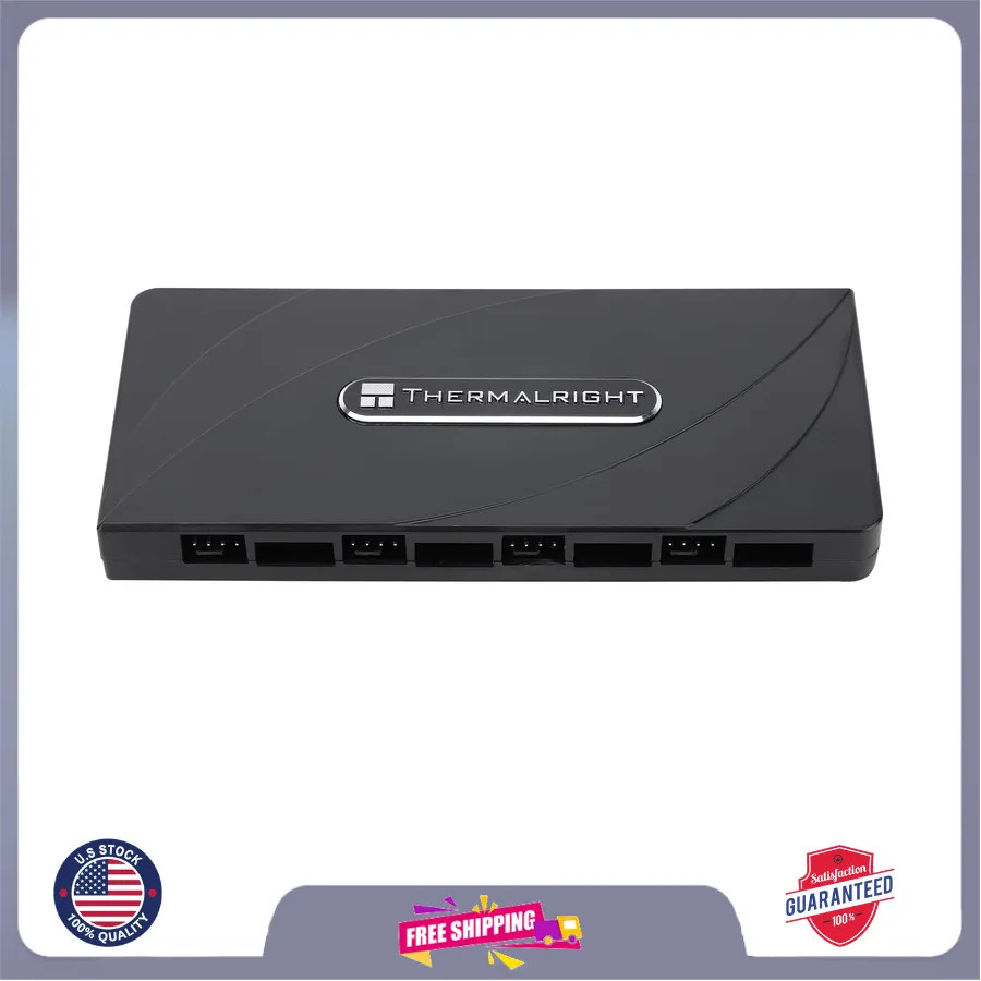 Thermalright 8-Port PWM and ARGB Fan Hub Controller SATA Powered PC Case Cooling