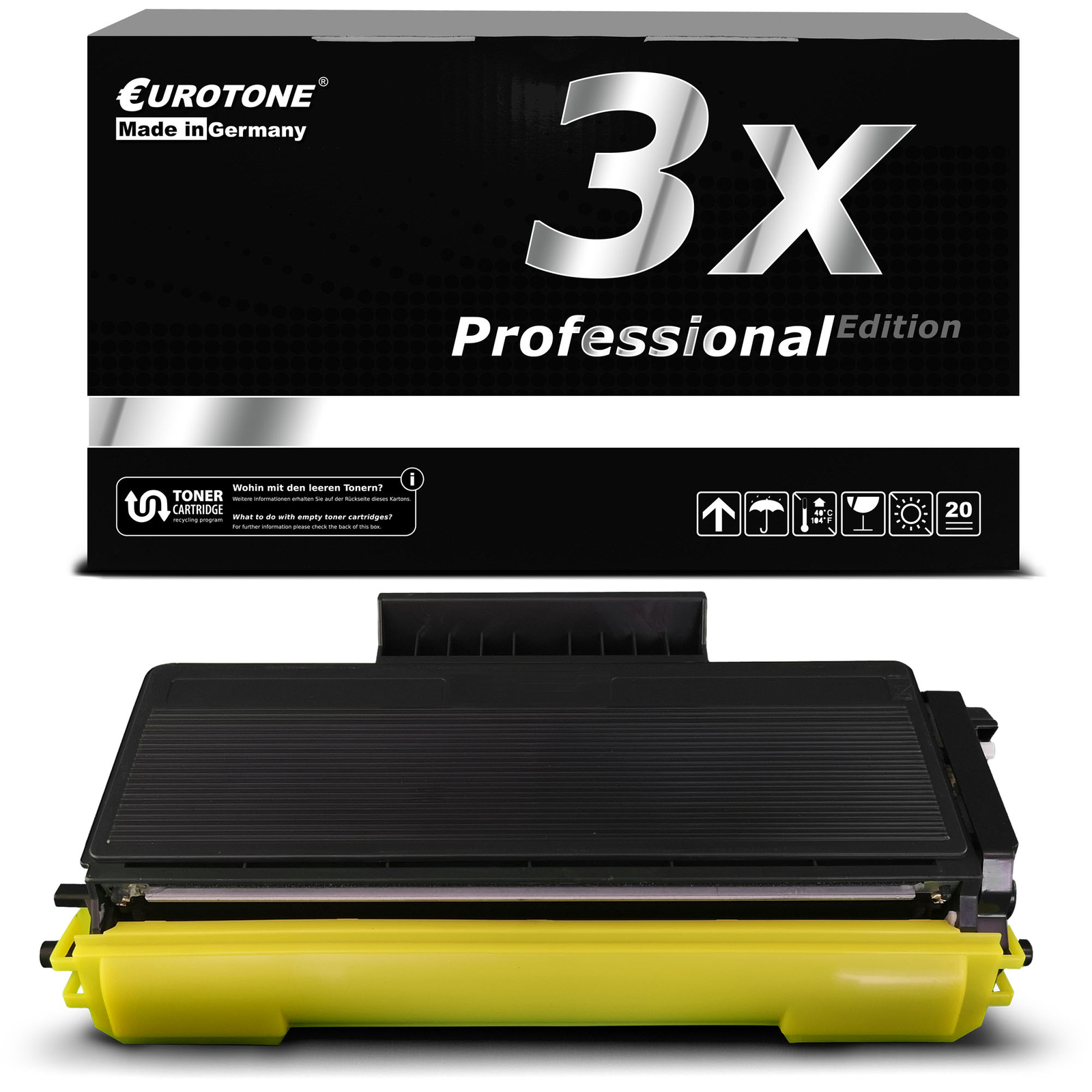 3X Eurotone PRO Toner Compatible For Brother HL-5380-DN MFC-8890-DW DCP-8085-DN