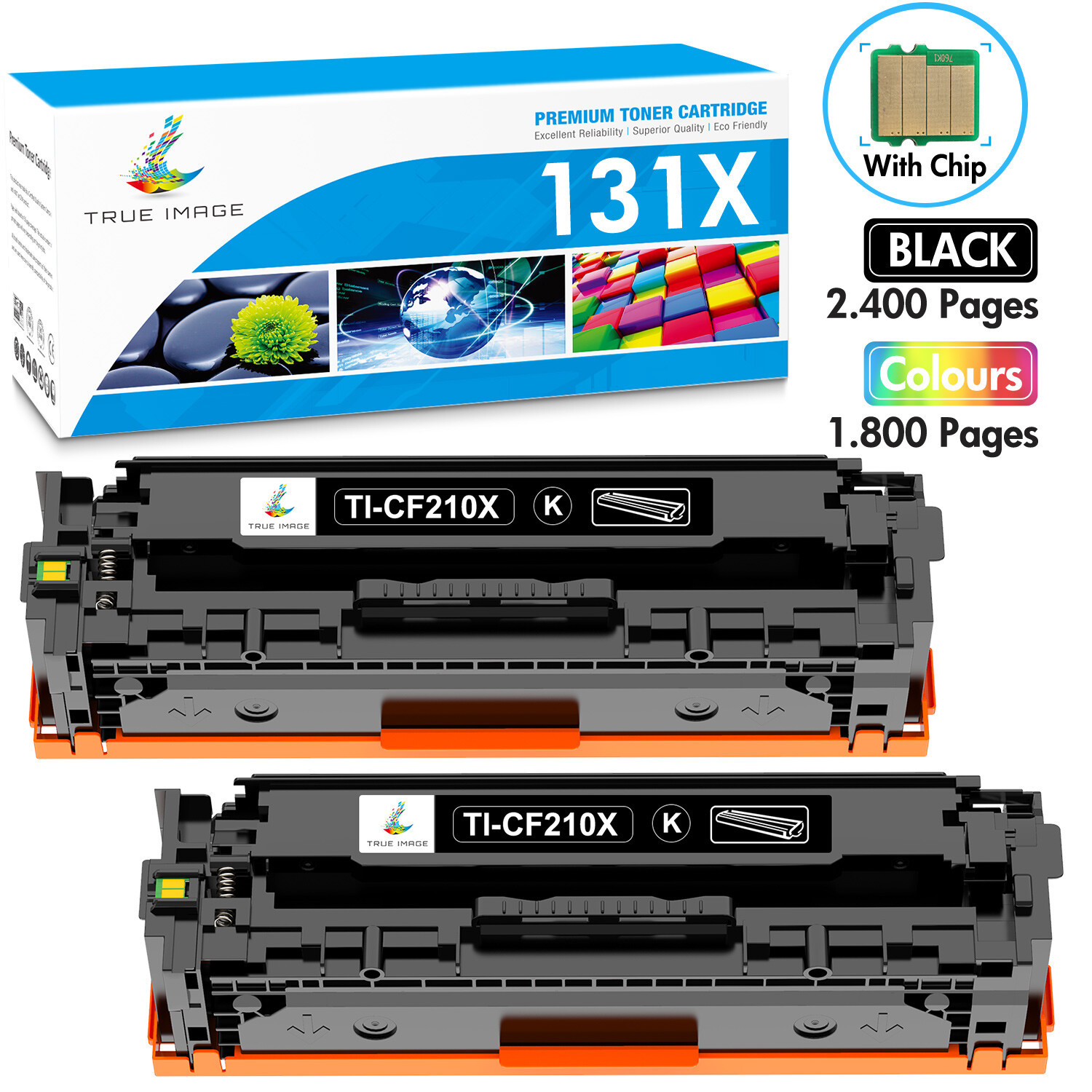 Toner Compatible With HP CF210X 131A LaserJet Pro 200 Color M276nw M251nw Lot