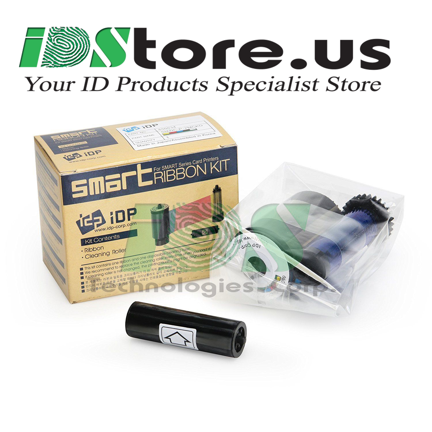 NEW IDP 650637 YMCKOK Color Ribbon Kit - 200 Prints ***Free Shipping***