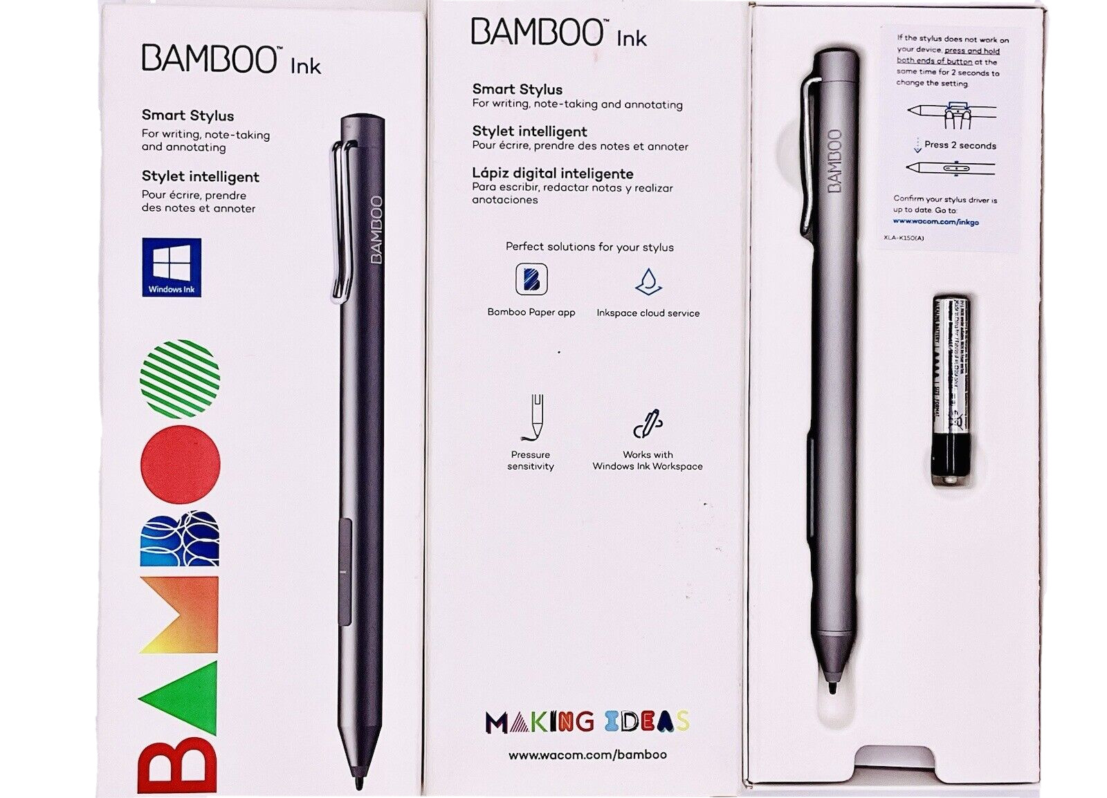Wacom Bamboo Ink Smart Stylus - Gray