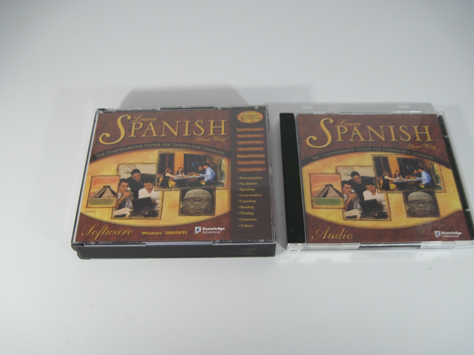 Learn Spanish Your Way Audio (2 CD's) Software (3 CD's) for Windows 2000/98/95