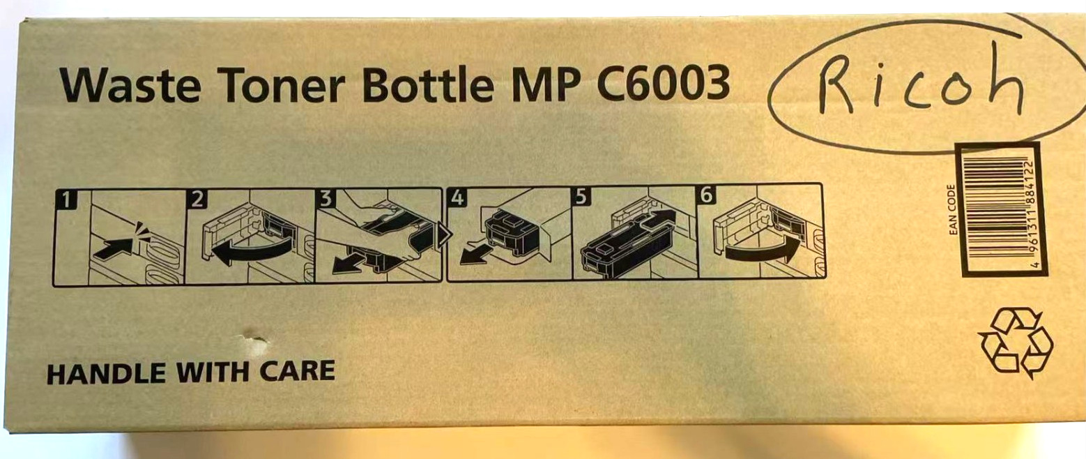 Genuine Ricoh MP C6003 416890 Waste Toner Container Ricoh/Savin/Lanier