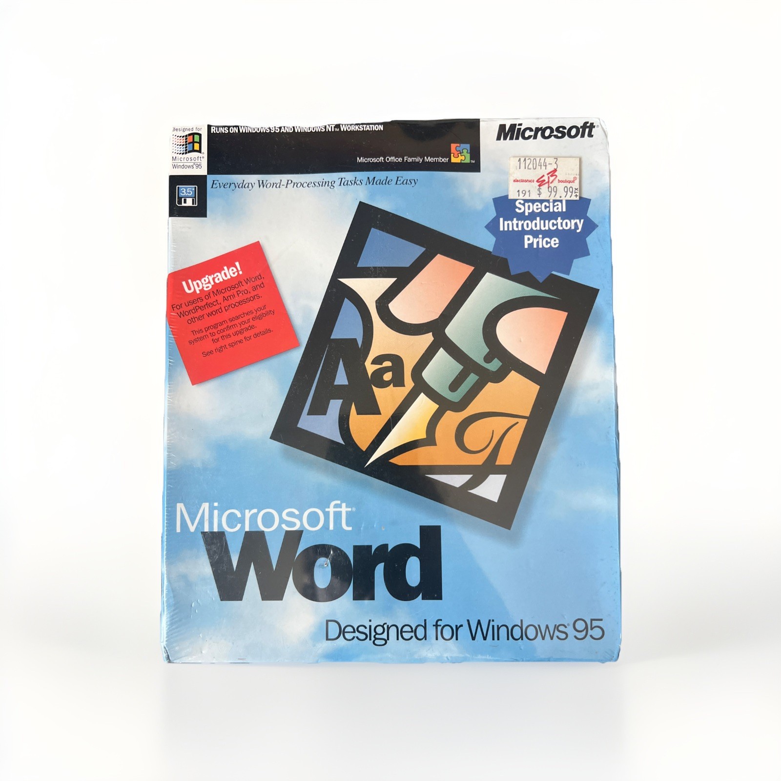 Microsoft Word Designed For Windows 95 (Upgrade) - Brand New, Sealed (Very Rare)