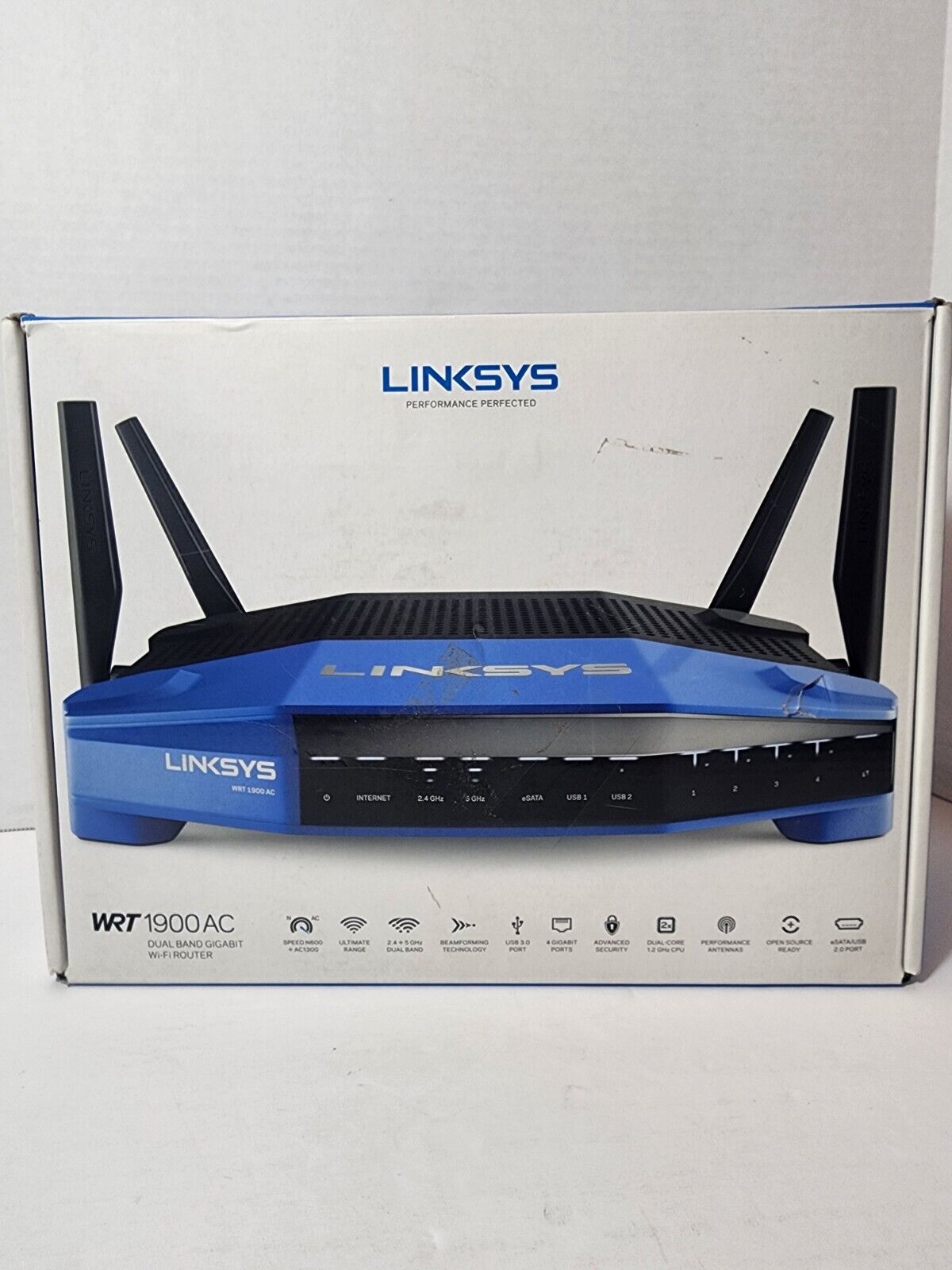 Linksys WRT1900ACS 1300 Mbps 4-Port Dual-Band Wi-Fi Router with 1.6 GHz CPU