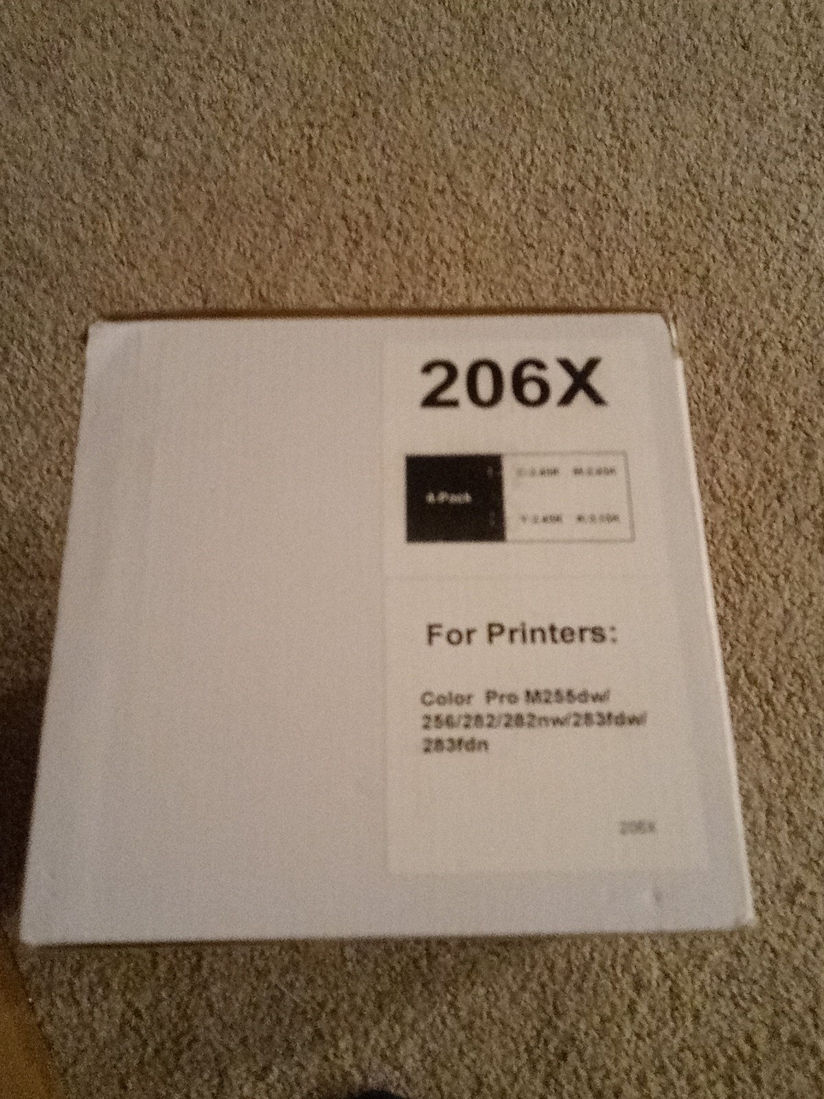 King KJ 4 Pack HALLOLUX 206X Toner Cartridges (with Chip) for HP  206A 
