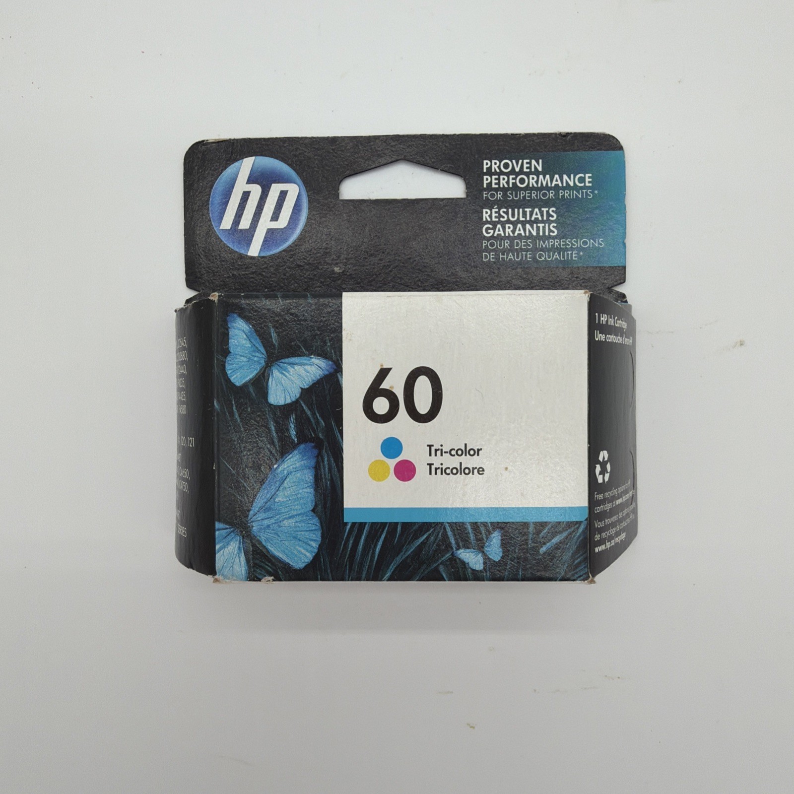 NEW FACTORY SEALED Genuine HP 60 CC643W Tri-Color Ink Cartridge OEM