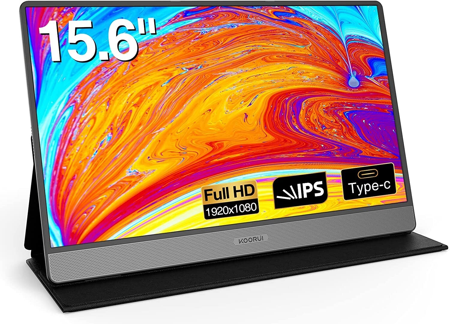 KOORUI Portable Monitor 15.6inch FHD Inch 1080P Gaming Monitor