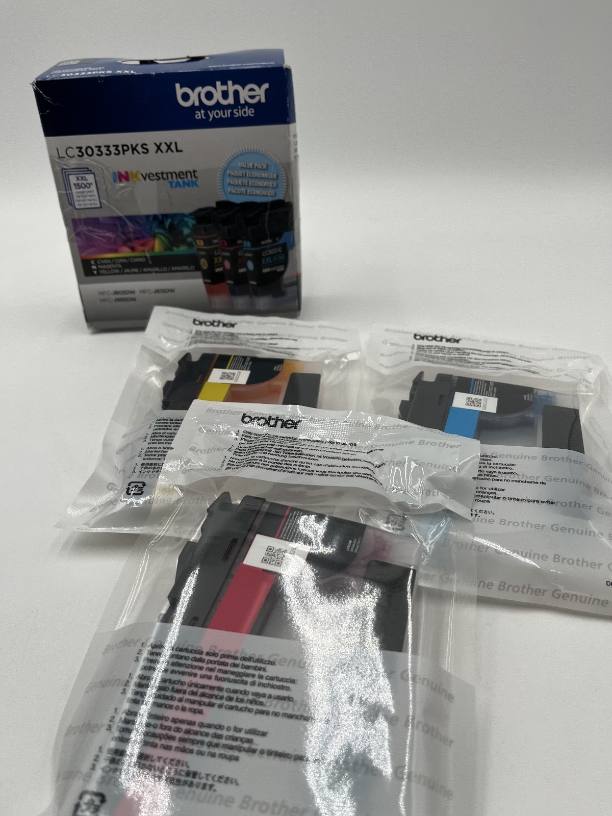 Brother LC30333PKS XXL INKvestment Tank Cartridges 3 Pack