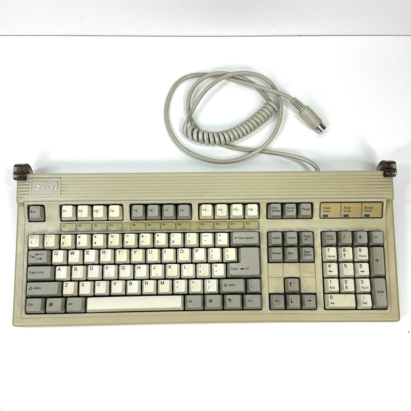Focus FK-2001 Mechanical Keyboard FSQ4VY 5 Pin AT Style Vintage