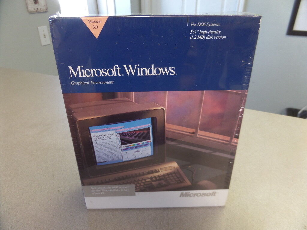 NOS Microsoft Windows 1.20MB Disk Version Graphical Environment 3.0 050-030V300