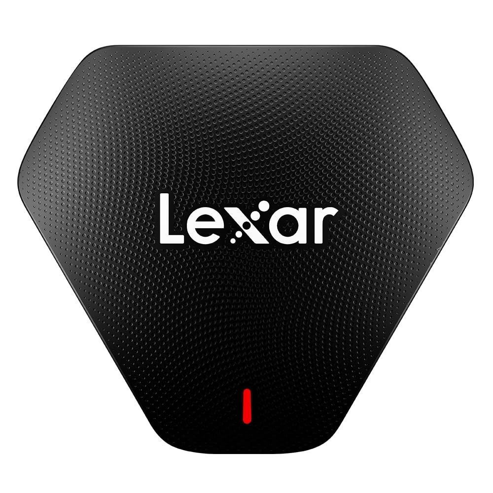 Lexar Professional Multi-Card 3-in-1 USB 3.1 Reader, Supports SD, 1.10, Black