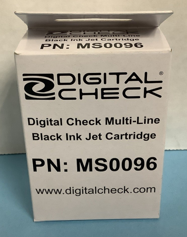 Digital Check Multi-Line Black Ink Jet Cartridge MS0096