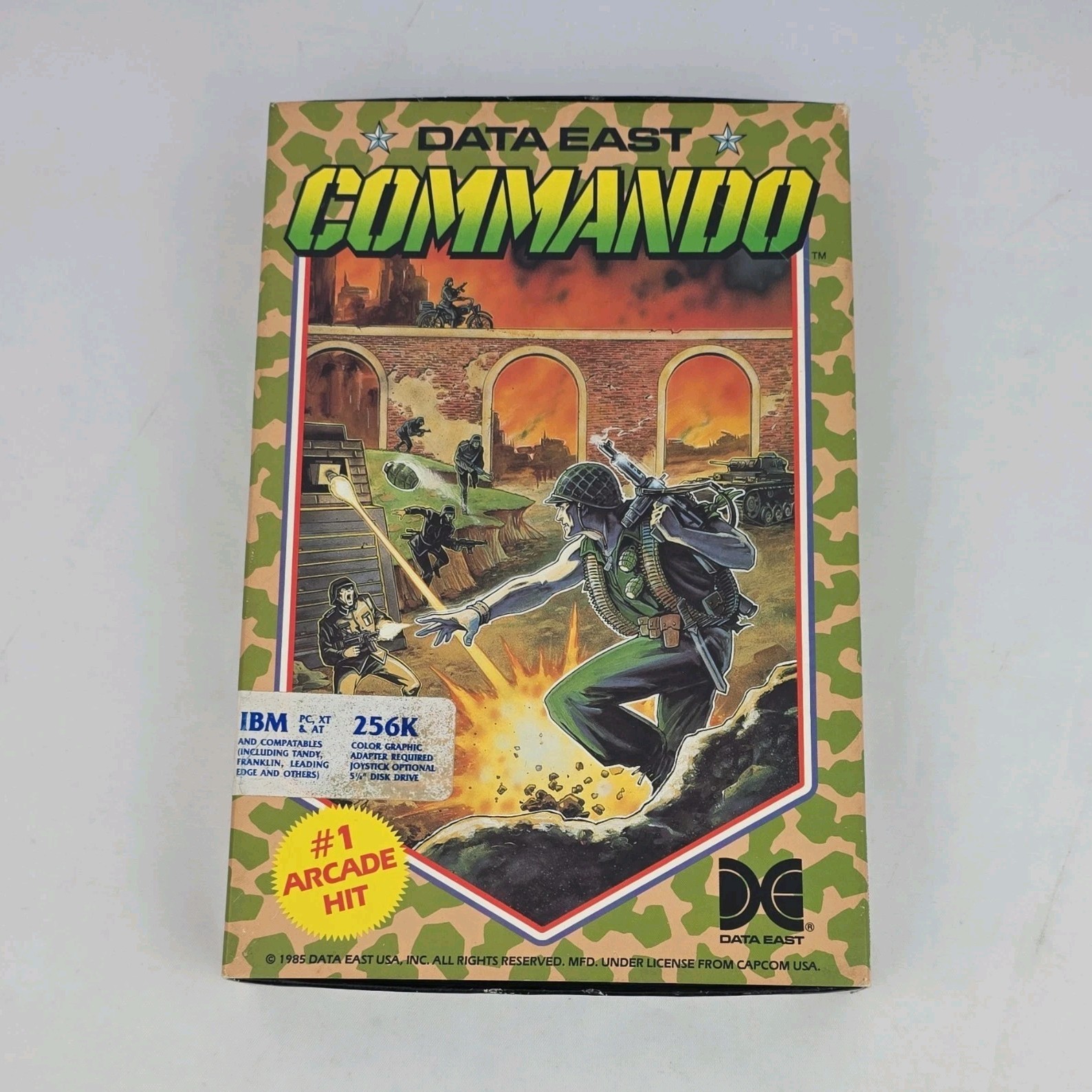 Data East Commando 5.25" Floppy Disc Arcade Game for Apple IIe IIc IBM PC