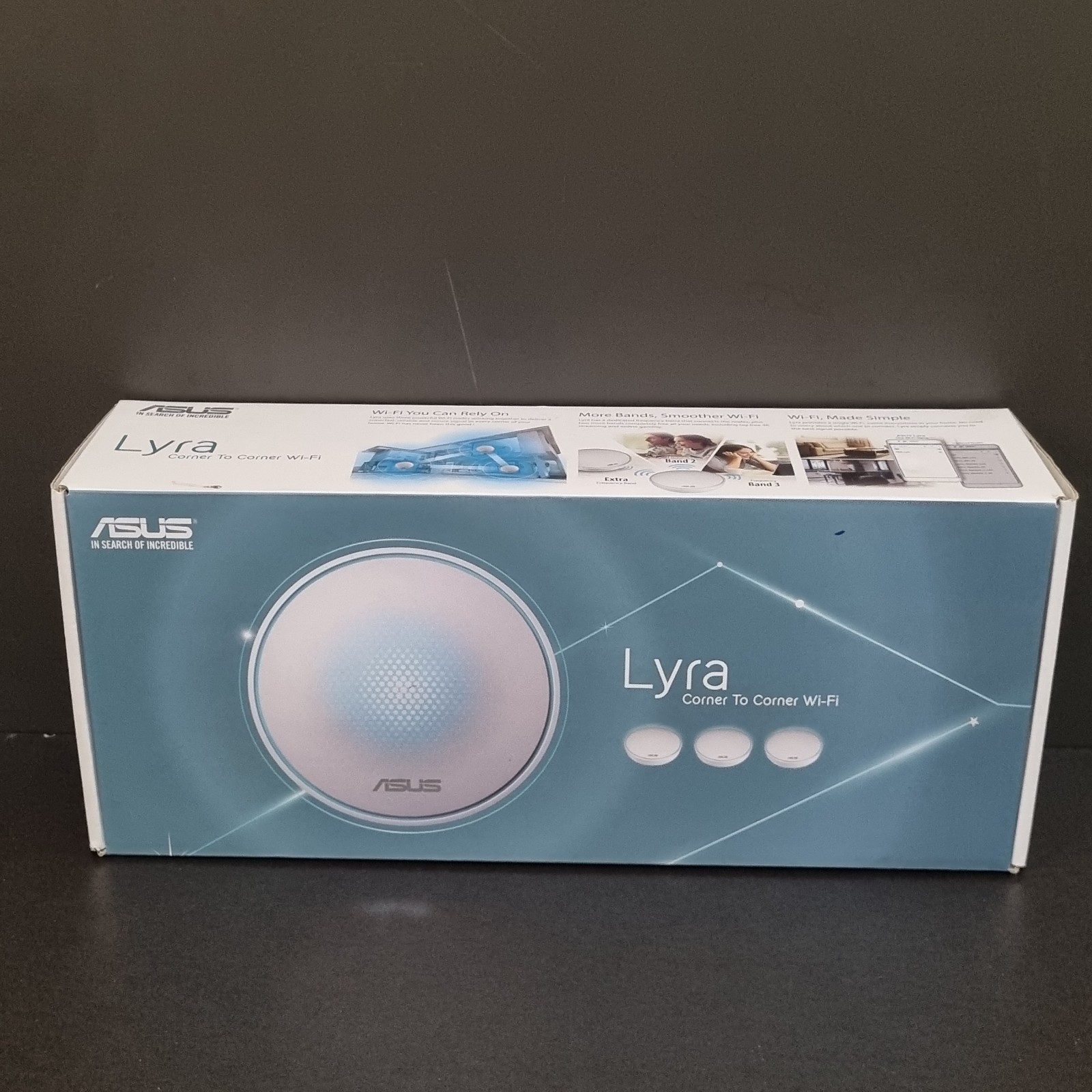 Asus Lyra MAP-AC2200 Home Wi-Fi Mesh Tri Band Router X3 Nodes Bundle Lot VGC