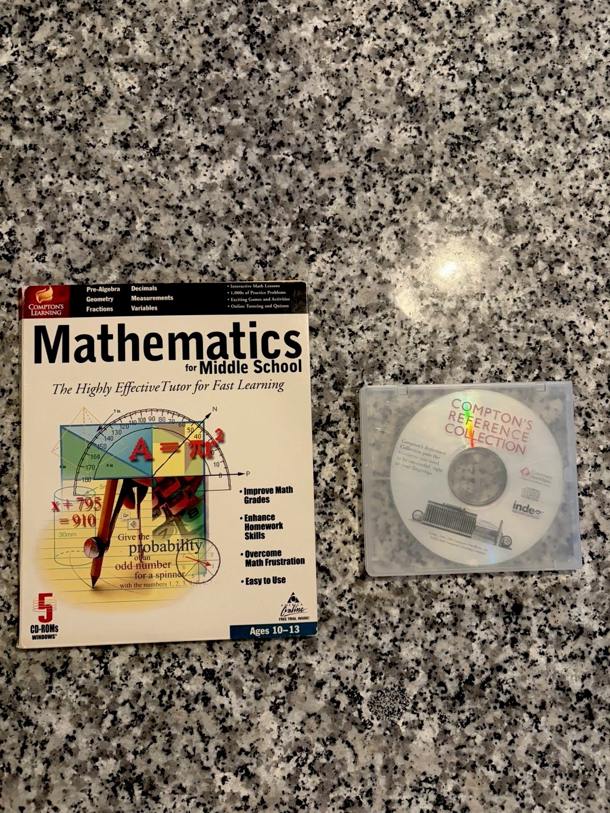 Compton's Learning Mathematics & Reference Collection Encyclopedia Windows 95/98