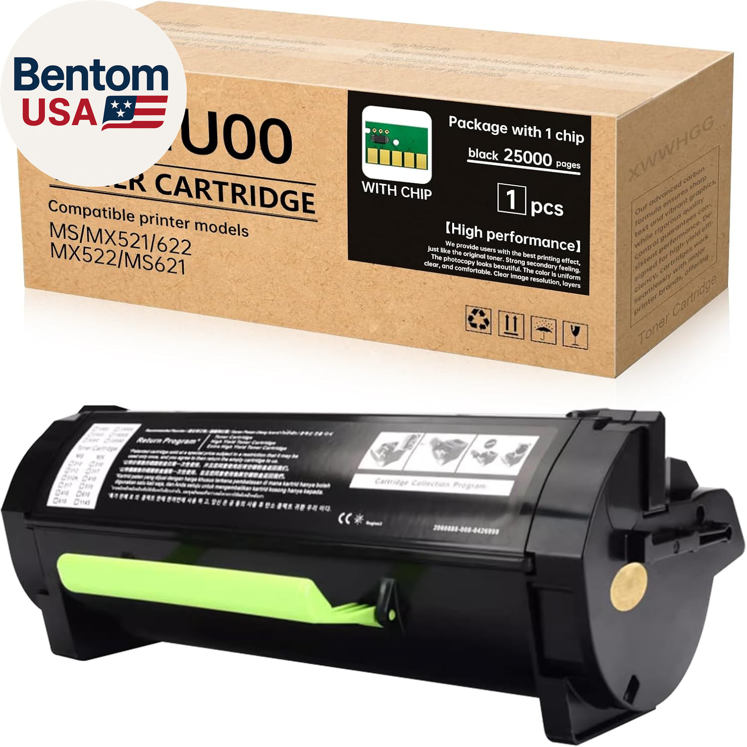 56F1U00 56F1U0E Ultra High Yield Black Toner Cartridge (25,000 Pages) - Compatib