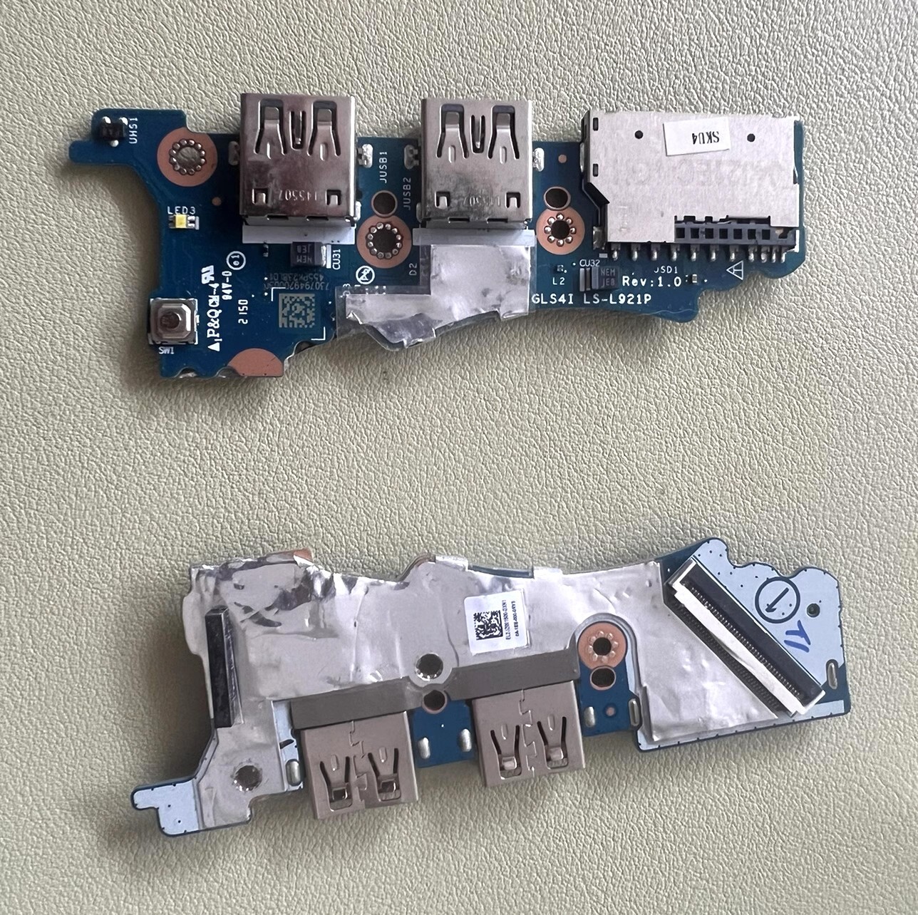New SD Card Reader USB IO Board LS-L921P For IdeaPad 5 14IAL7 82SD Laptop