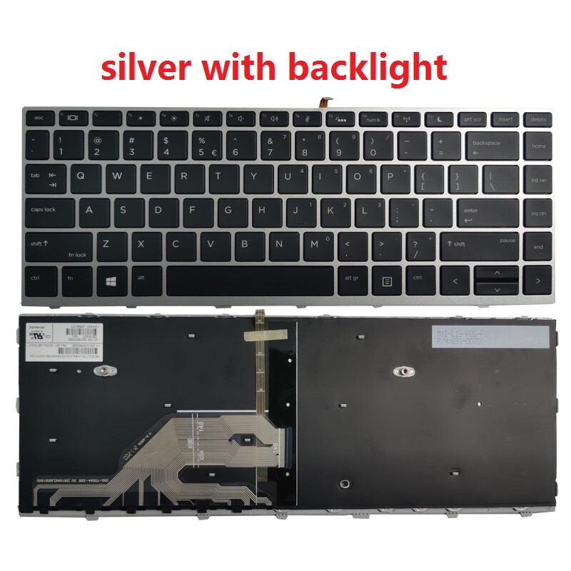 Laptop NEW For HP Probook 640 G4 G5 645 G4 G5 Keyboard US Silver Frame