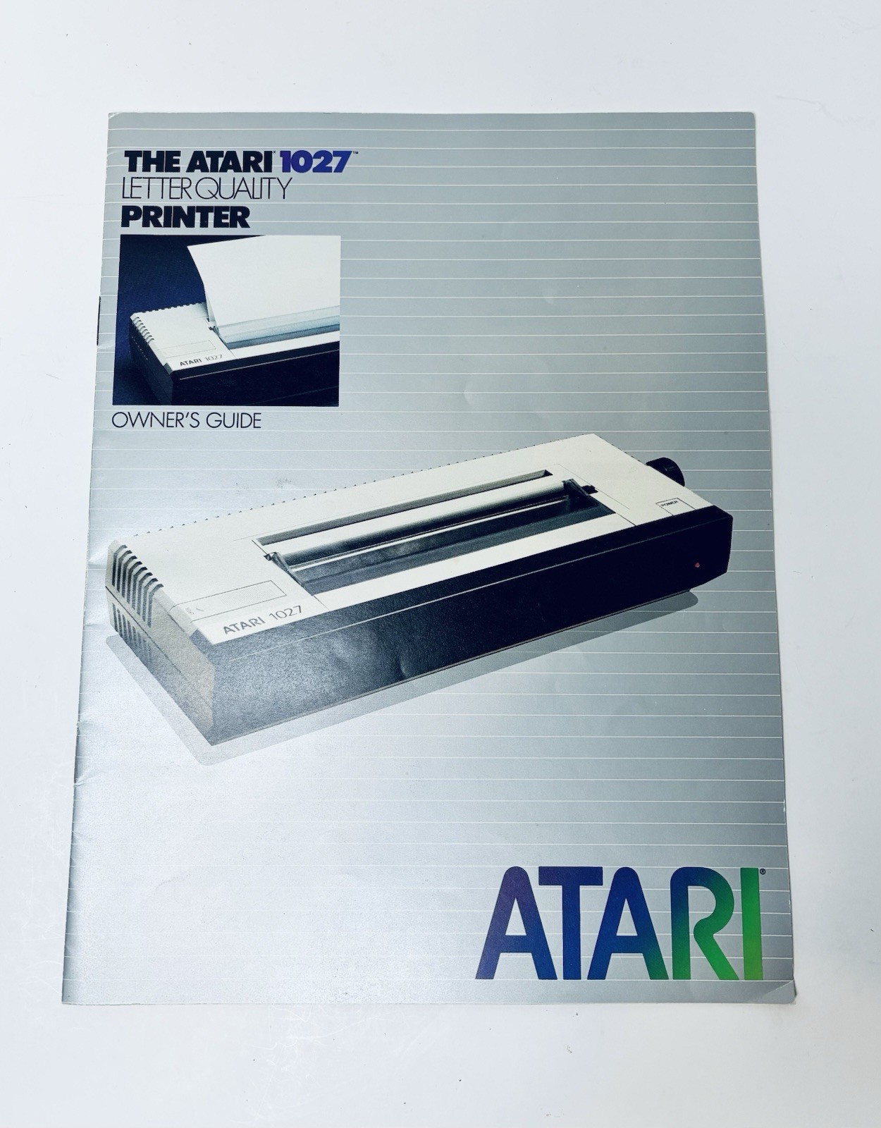 The Atari 1027 Dot Matrix Printer Owner's Guide Vintage 1983 Instructions