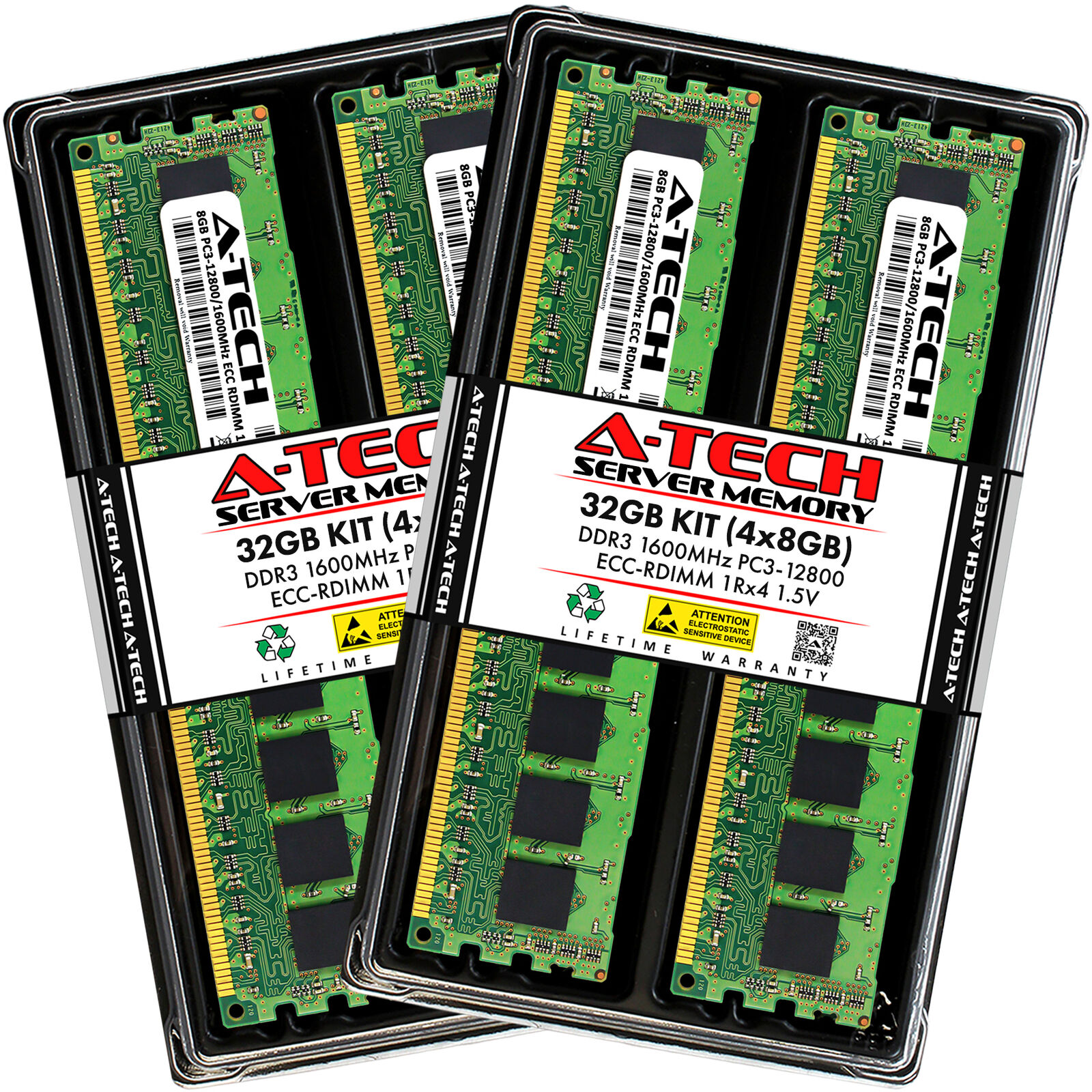 32GB 4x 8GB PC3-12800R RDIMM Dell PowerEdge C8220X R420xr R715 R720xd Memory RAM