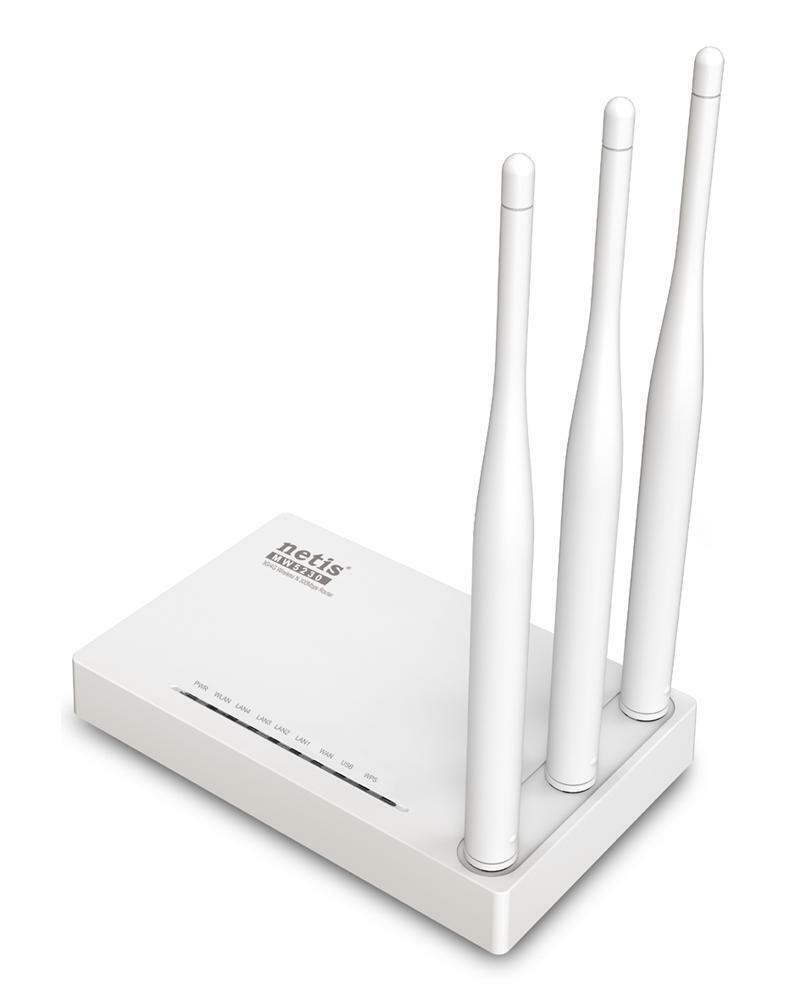 Netis MW5230 Wireless N 300Mbps Router with 3G/4G USB Modems MIMO 5dBi Antennas